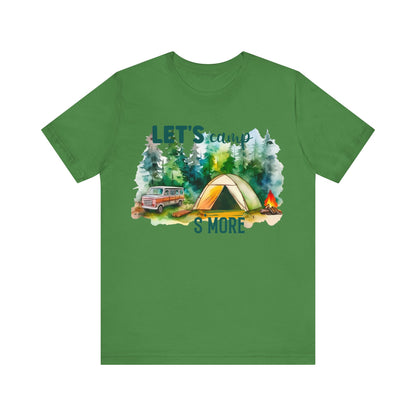 Let's Camp S More T-Shirt, Camping, Outdoors T-Shirt