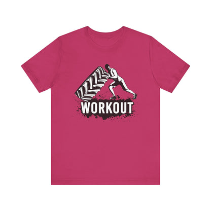 Workout Tire Turn T-Shirt, Gym, Fitness T-Shirt, II