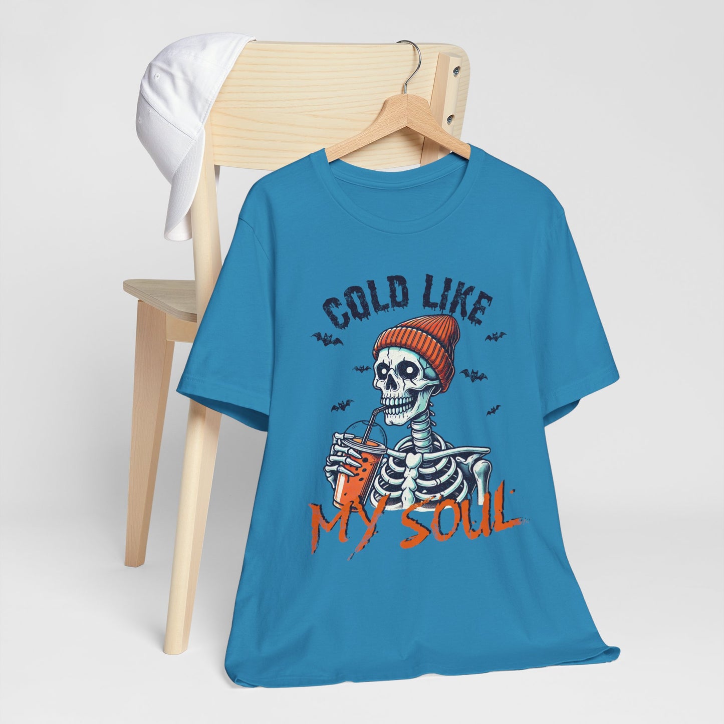 Cold Like My Soul T-Shirt, Halloween, Scary, Funny, Retro