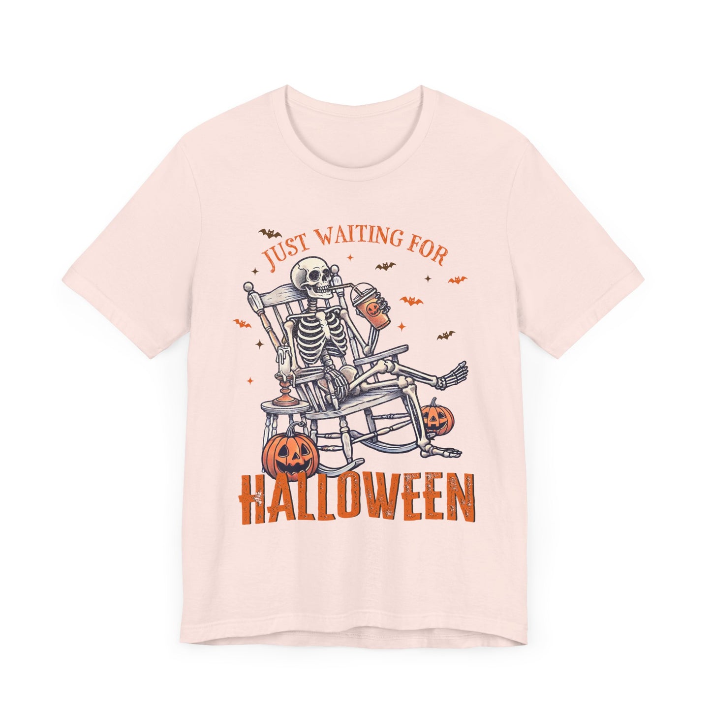 Just Waiting For Halloween T-Shirt, Halloween, Scary, Funny, Retro