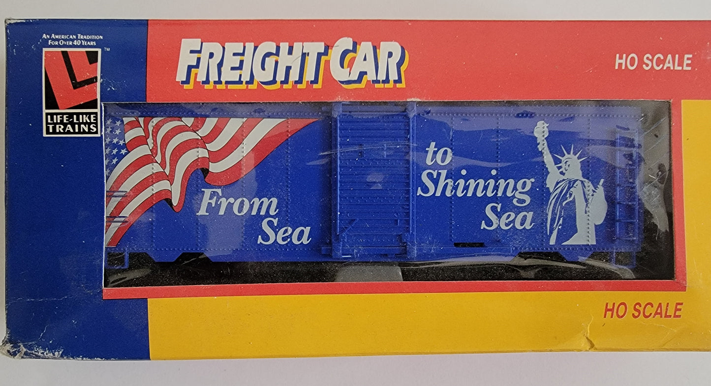 Freight Car HO Scale. 8539 Box Car From Sea To Shining Sea from Life-Like Trains