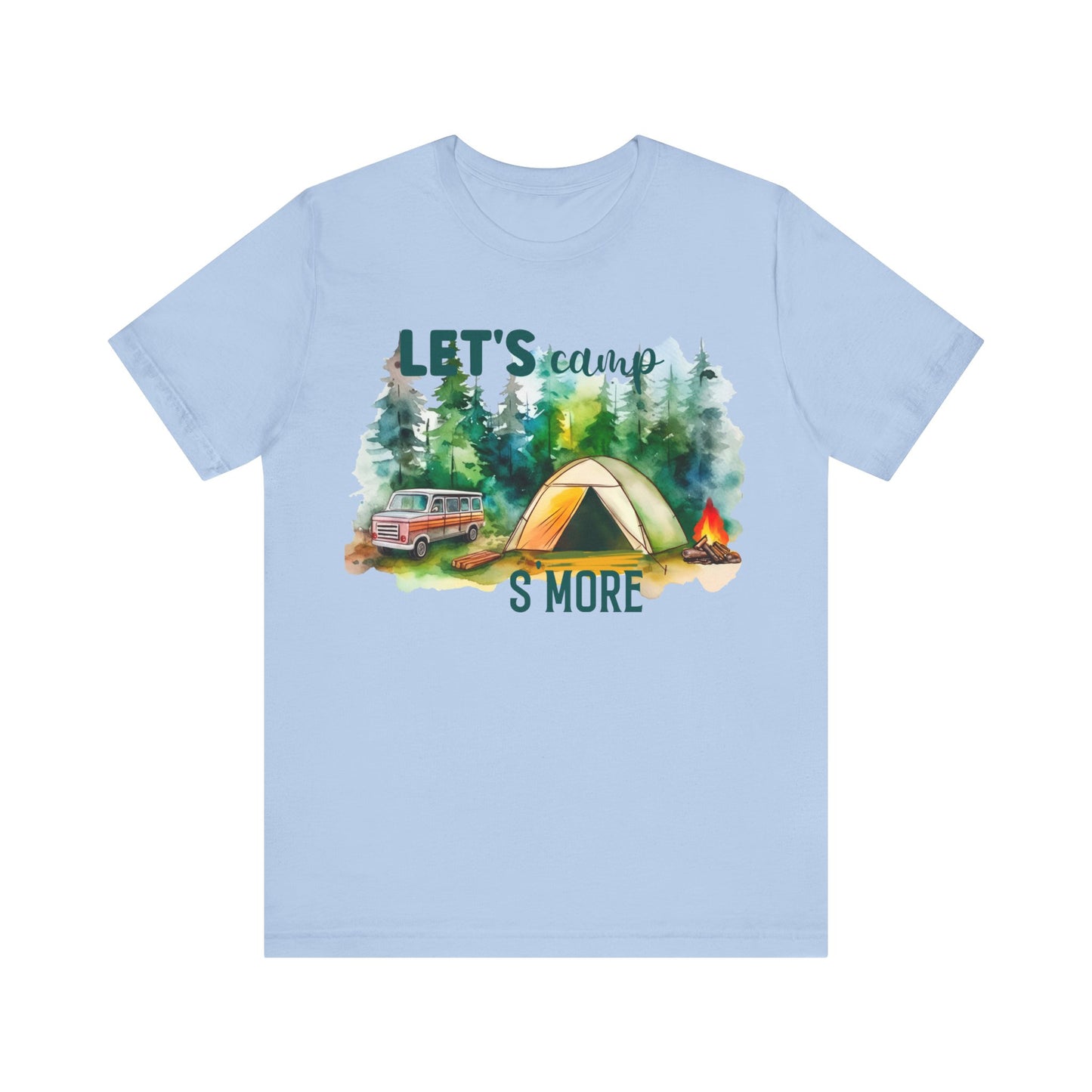 Let's Camp S More T-Shirt, Camping, Outdoors T-Shirt