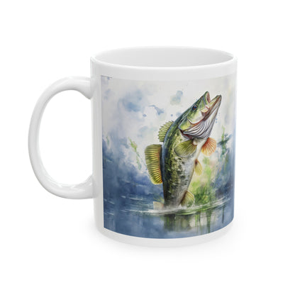 Fishing Ceramic Mug, (11oz)