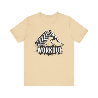 Workout Tire Turn T-Shirt, Gym, Fitness T-Shirt, II