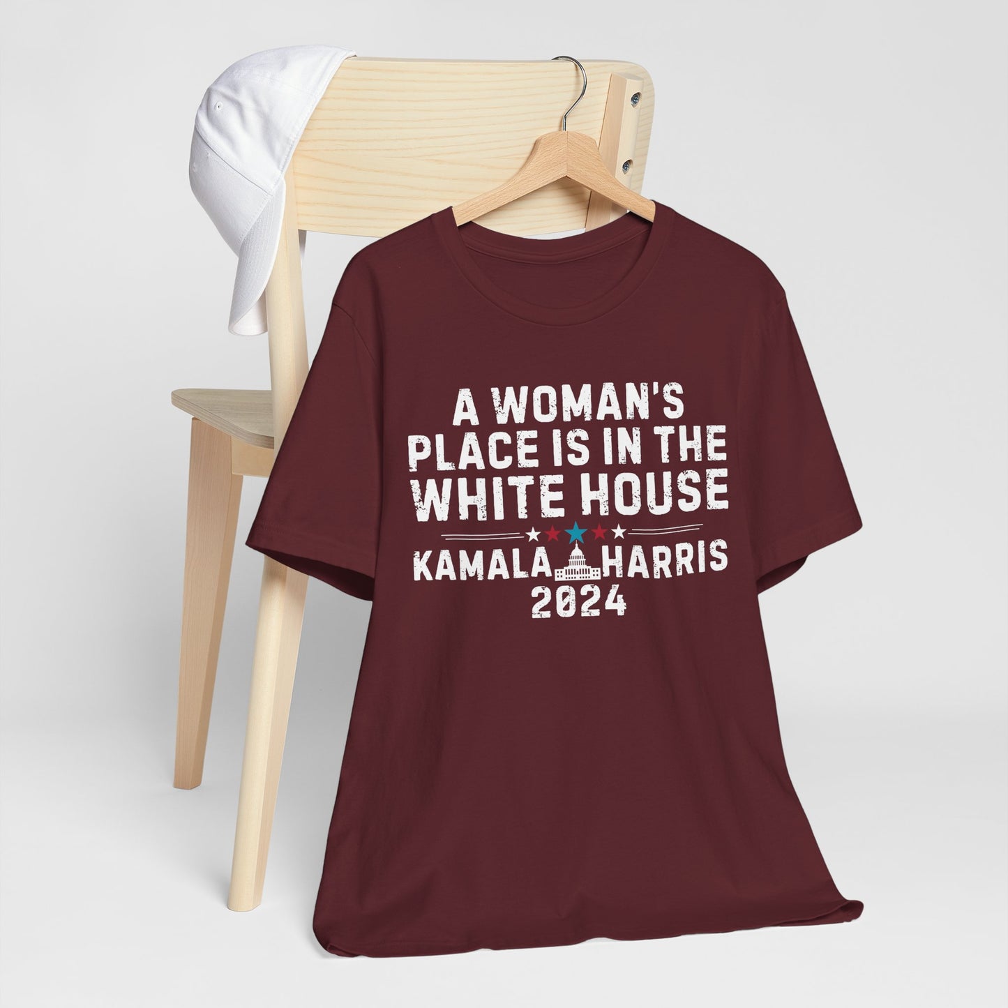 A Woman's Place Is In The White House Kamala Harris 2024 T-Shirt, Politics, Vote, Election, Democrat