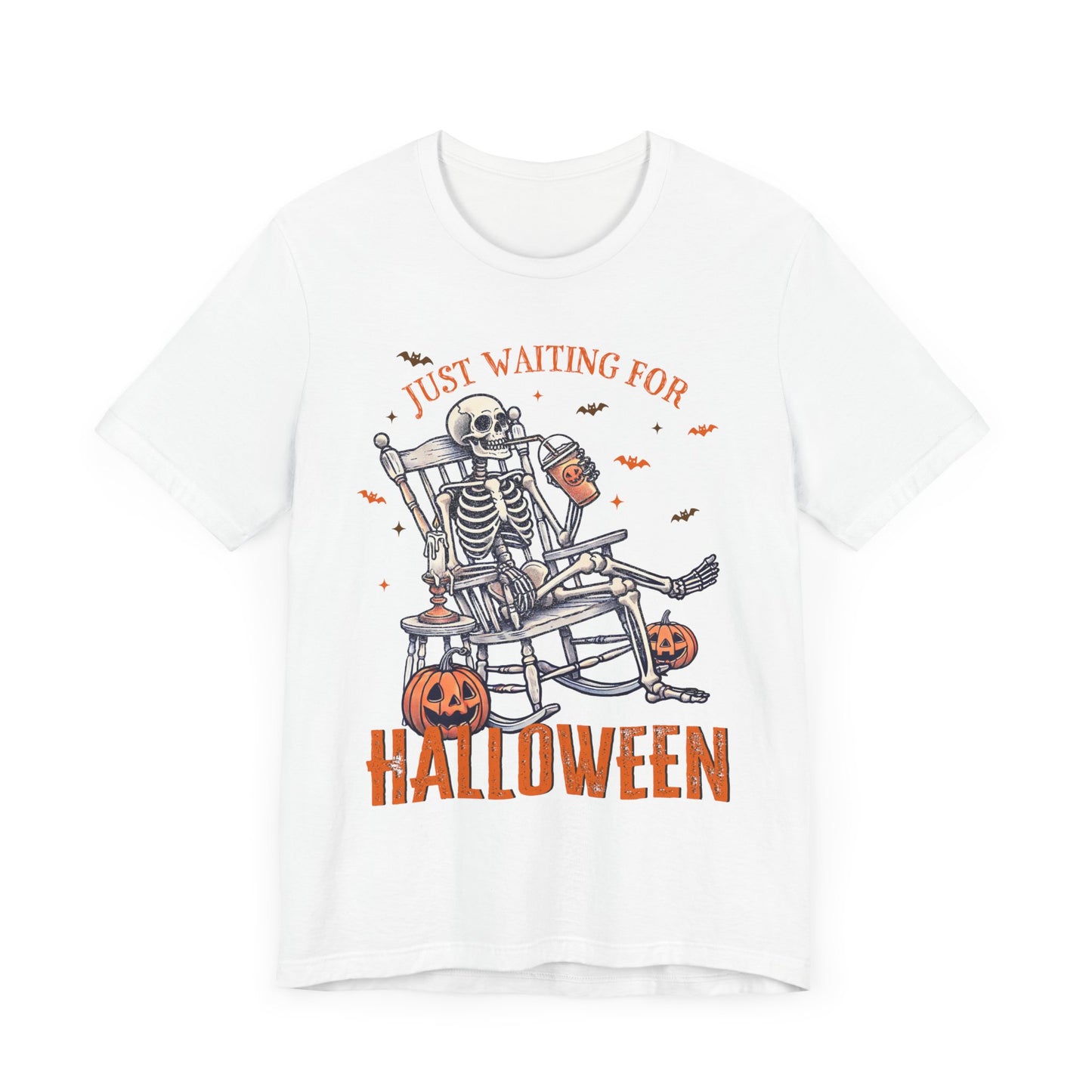 Just Waiting For Halloween T-Shirt, Halloween, Scary, Funny, Retro