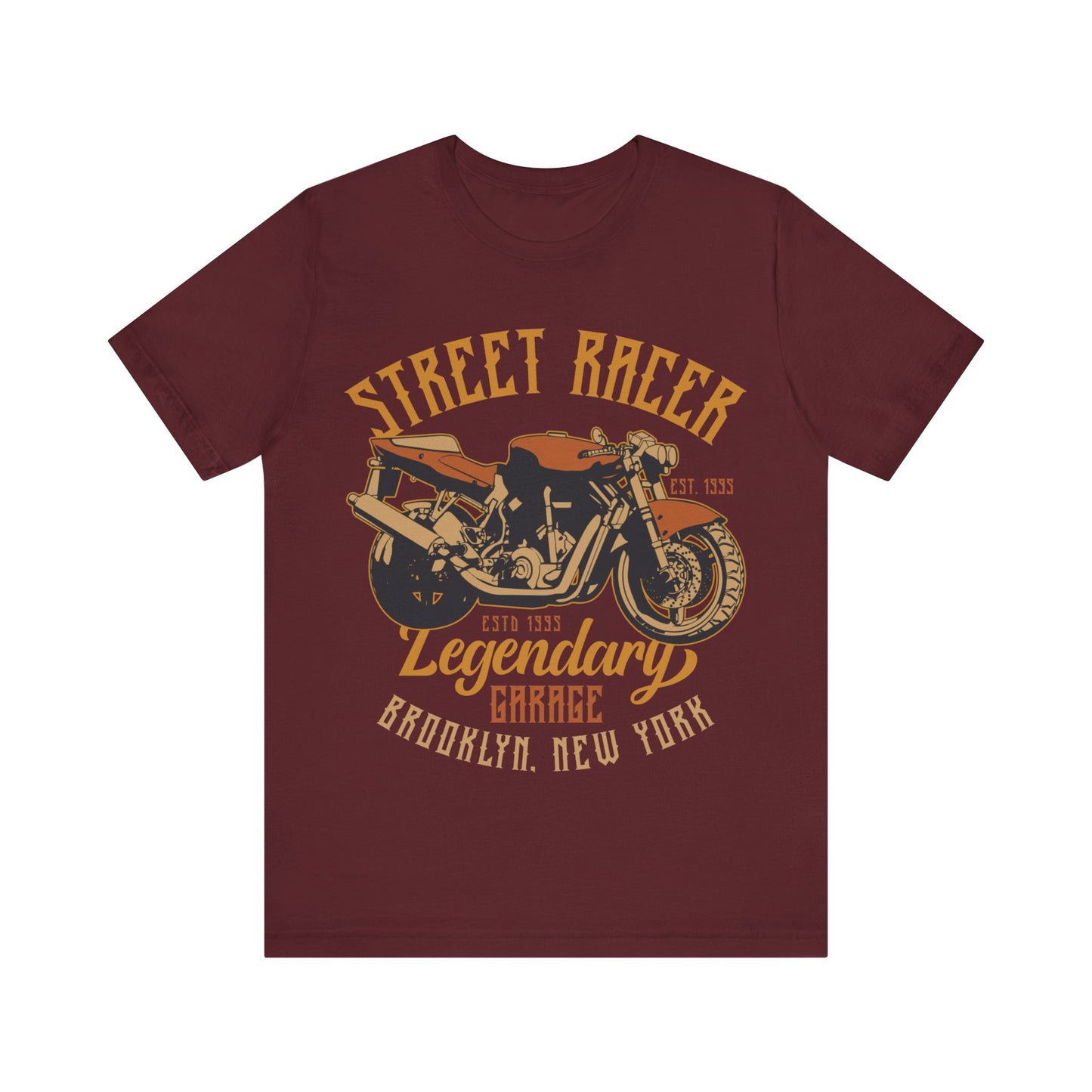 Street Racer Brooklyn New York T-Shirt, Motorcycle T-Shirt, Brooklyn MC, New York