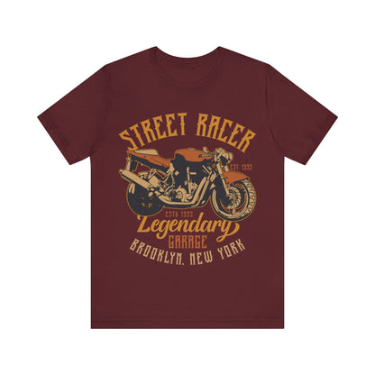 Street Racer Brooklyn New York T-Shirt, Motorcycle T-Shirt, Brooklyn MC, New York