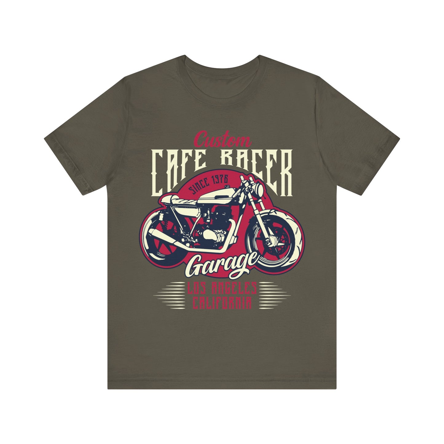 Custom Cafe Racer T-Shirt, Motorcycle, Custom Biker T-Shirt