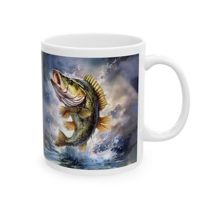 Fishing Ceramic Mug, (11oz)