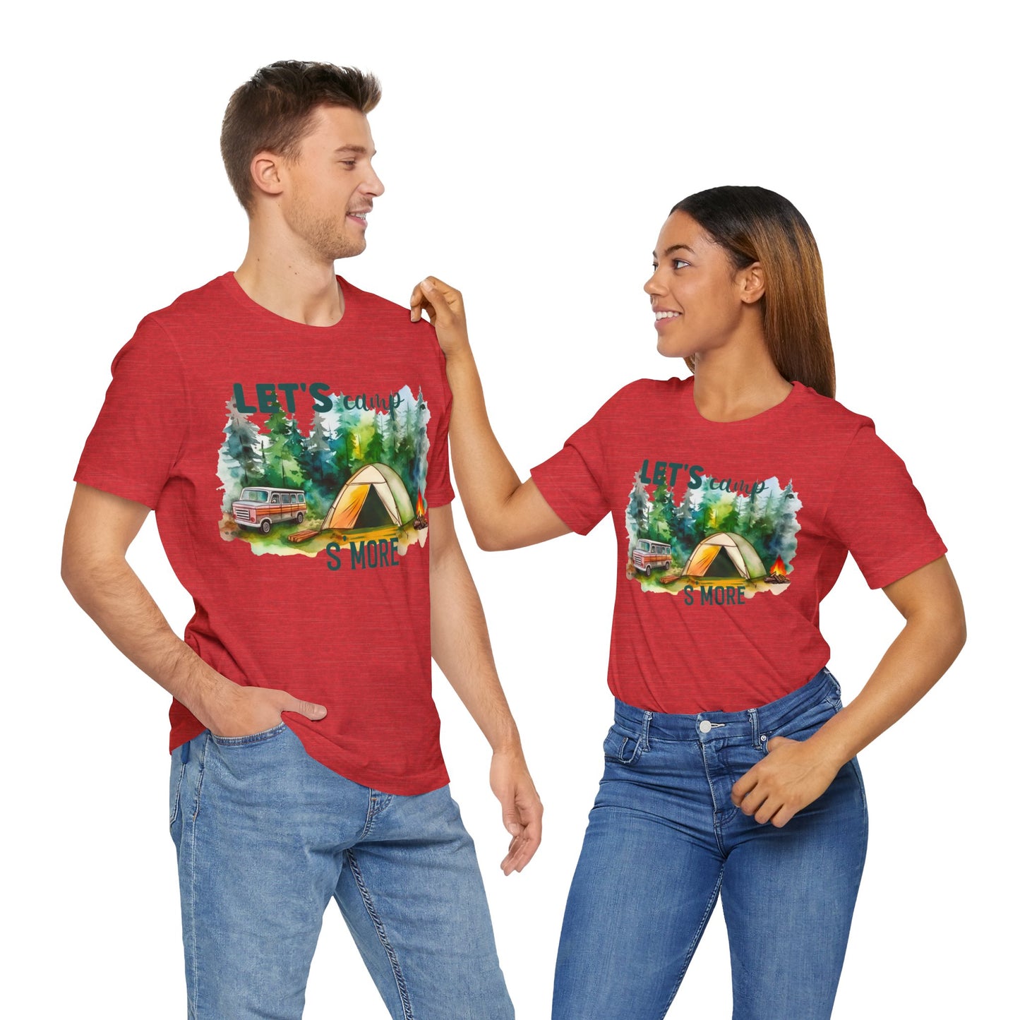 Let's Camp S More T-Shirt, Camping, Outdoors T-Shirt