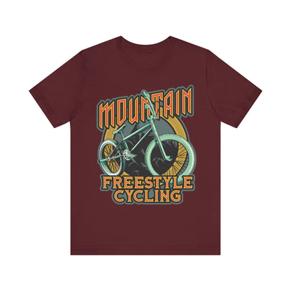 Mountain Freestyle Cycling T-Shirt, Sport, Bicycle T-Shirt