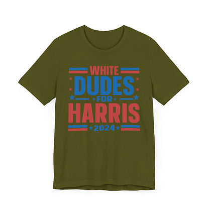 White Dudes For Harris 2024 T-Shirt, Politics, Vote, Election, Democrat