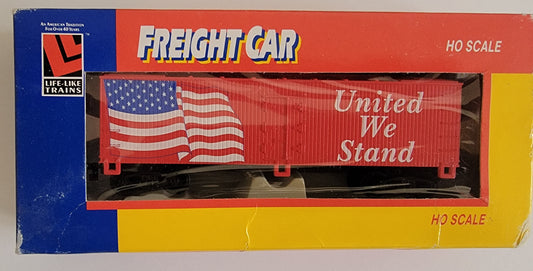 Freight Car Reefer HO Scale. 8566 Reefer United We Stand from Life-Like Trains